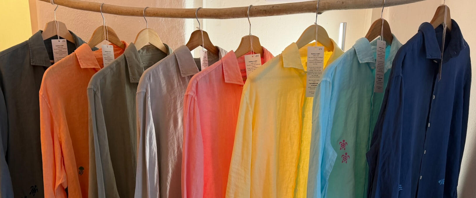 Resort wear and summer dresses in a Korčula concept store